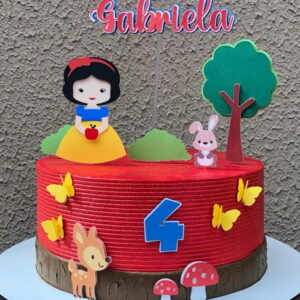 Topo de Bolo Branca de Neve 5