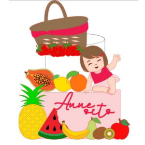 Topo de Bolo Camadas Feirinha/frutinhas-artes em Studio 2684