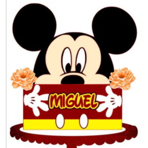 Topo de Bolo Camadas -mickey - Artes Studio 1701