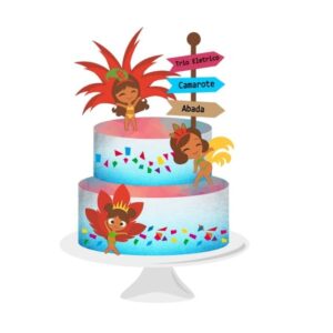 Topo de Bolo Carnaval &11t*