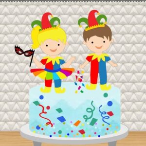 Topo de Bolo Casal Bobo da Corte - Arquivo Digital
