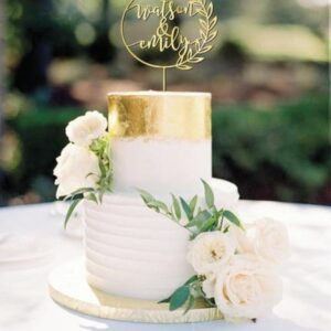Topo de Bolo Casamento Circulo Arquivo de Corte
