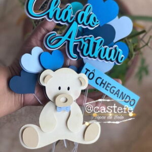 Topo de Bolo Chá de Bebê (arquivo Digital)
