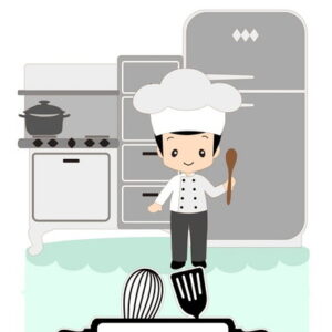 Topo de Bolo Chef + 4 Arquivos a Sua Escolha