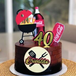Topo de Bolo Churrasco Arquivo de Corte