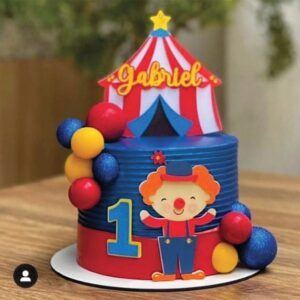 Topo de Bolo Circo Palhaço Arquivo de Corte