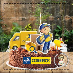 Topo de Bolo Correios - 0730 Arquivo Digital