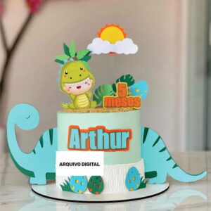 Topo de Bolo Dino Arquivo de Corte