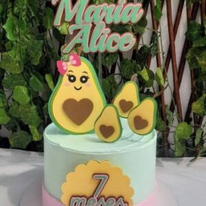 Topo de Bolo Familia Avocado + Arquivos a Sua Escolha