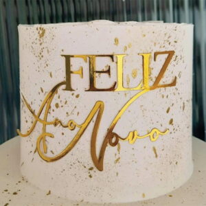Topo de Bolo Feliz Ano Novo