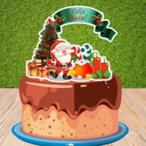 Topo de Bolo Feliz Natal 00500