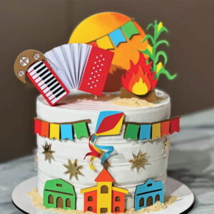 Topo de Bolo Festa Junina Arquivo de Corte
