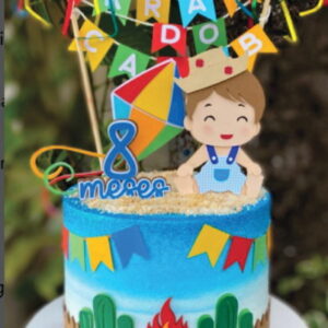 Topo de Bolo Festa Junina Menino Arquivo de Corte