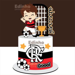 Topo de Bolo Flamengo Arquivo de Corte
