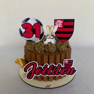 Topo de bolo Flamengo - Arquivo de corte