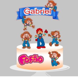 Topo de Bolo Fofão + 4 Arquivos a Sua Escolha