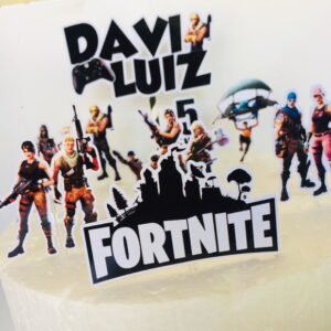 Topo de Bolo Fortnite (arquivo de Corte) 4 Por 10,00