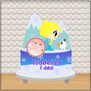 Arquivo Topo de Bolo - Frozen