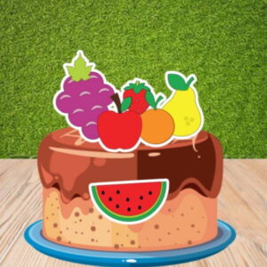 Topo de Bolo Frutas 00470