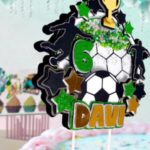 Topo de Bolo Futebol - Arquivo de Corte