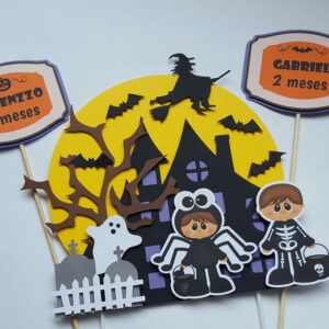 Topo de Bolo Halloween Arquivo de Corte Studio