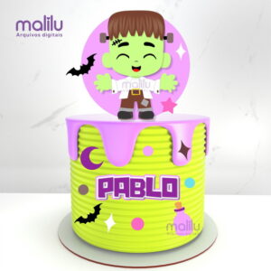 Topo de Bolo Halloween