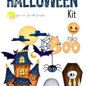 Topo de Bolo Halloween Boo