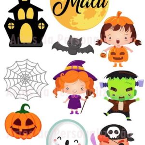 Topo de Bolo halloween Digital