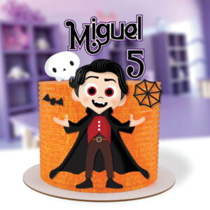 Topo de Bolo Halloween Menino Arquivo de Corte