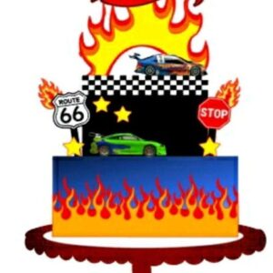 TOPO DE BOLO HOTWHEELS CAMADAS (#348) - STUDIO