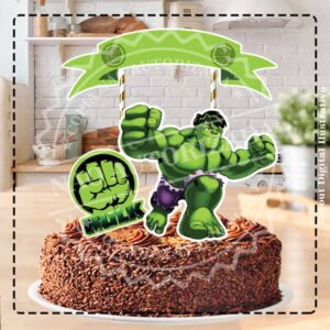 TOPO DE BOLO HULK - ARQUIVO DIGITAL