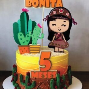 Topo de Bolo Junino Maria Bonita Arquivo de Corte