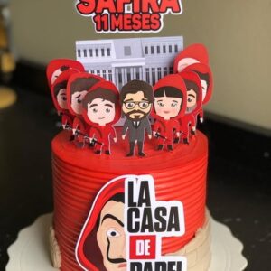 Topo de Bolo La Casa de Papel-arquivo de Recorte