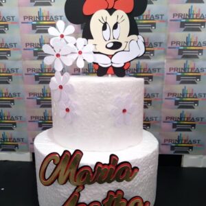 Topo de bolo Minnie #34- Arquivo Digital