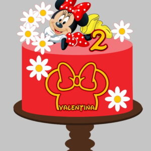 Topo de Bolo Minnie - Arquivo de Corte