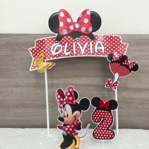 TOPO DE BOLO MINNIE - Arquivo de Corte