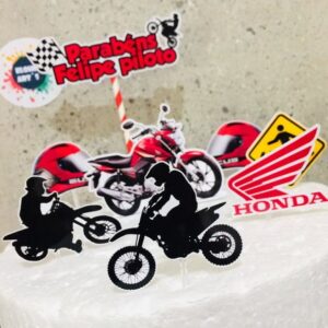 Topo de Bolo Moto (arquivo de Corte) 4 Por 10,00