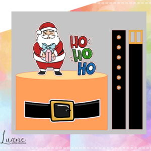 Topo de Bolo Natal 08 - Arquivo de Corte Studio/PDF