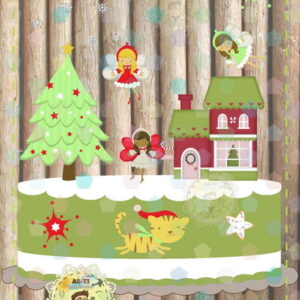Topo de Bolo Natal ANJINHA FADINHA Ref: 8029 arquivo