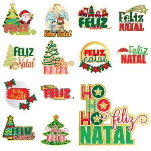 Topo de Bolo Natal - Arquivo de Corte
