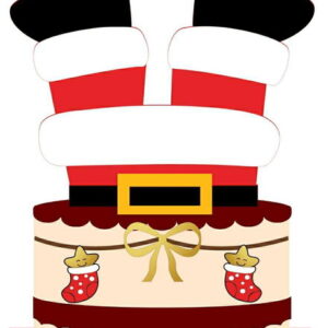 Topo de Bolo Natal + 4 Arquivos a Sua Escolha