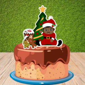 Topo de Bolo Noel Menino 00494