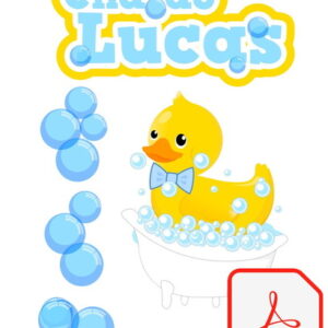 Topo de bolo PDF Patinho