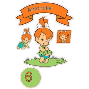 Topo de Bolo Pedritinha + 4 Arquivos a Sua Escolha