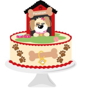 Topo de Bolo Pets Dog + 4 Arquivos a Sua Escolha