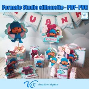 M:525 Arquivo de Corte POCOYO MENINA - Studio e PDF