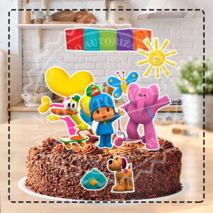 TOPO DE BOLO POCOYO - ARQUIVO DIGITAL
