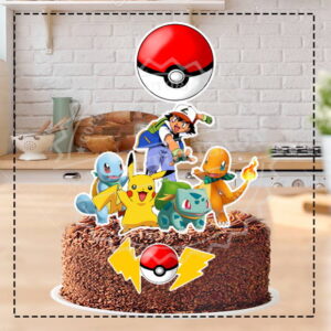 TOPO DE BOLO POKEMON 07- ARQUIVO DIGITAL