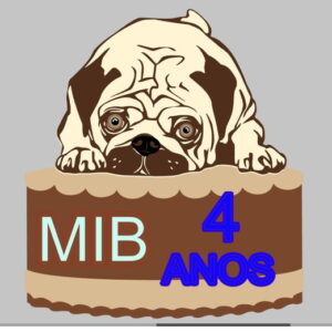 Topo de Bolo Pug Deitado em Camadas + Arquivos a Sua Escolha