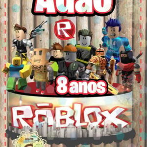 TOPO DE BOLO ROBLOX Ref: 1057 arquivo digital